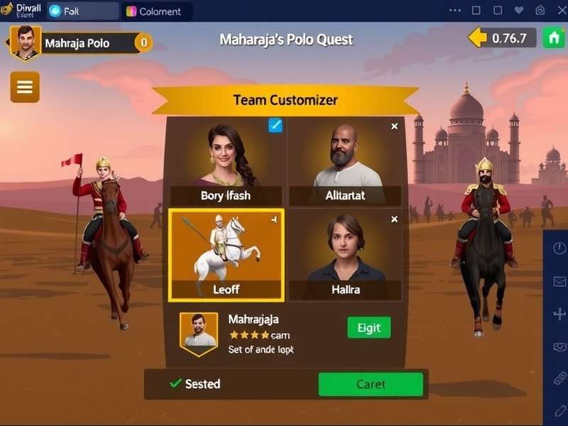 Maharaja S Polo Quest Team Customization